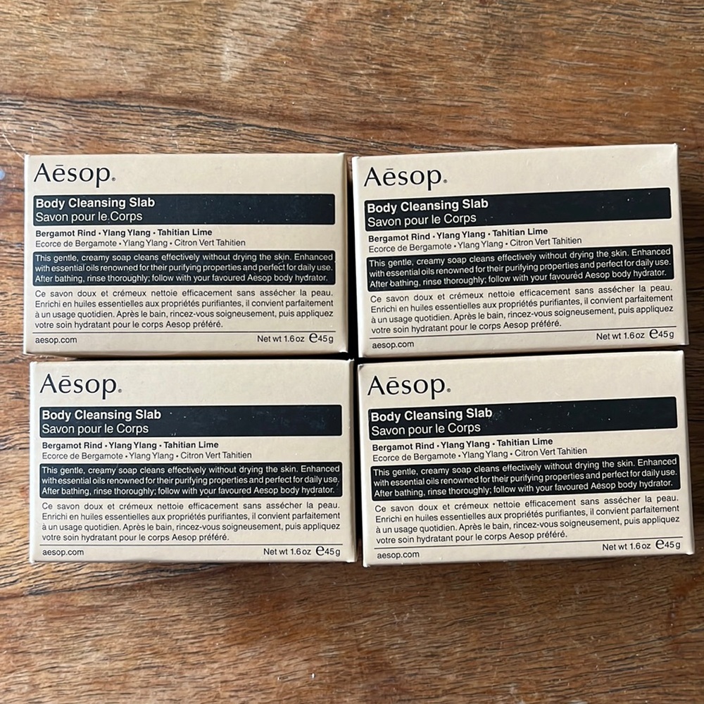 NWT Aesop bundle (4) 1.6 ounce body cleansing slab